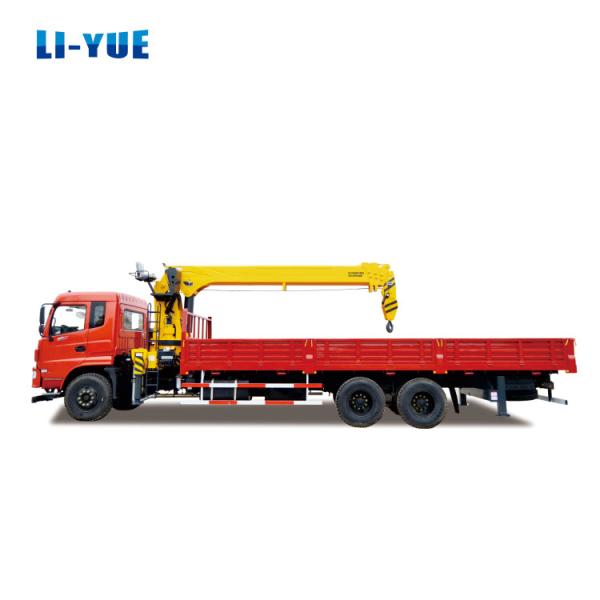 14ton Dongfeng Truck Mounted Mobile Cranes With 4 Telescoping Straight Arm
