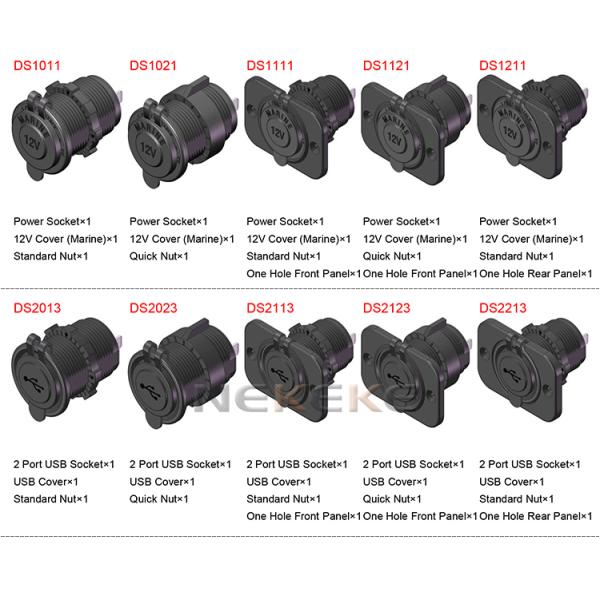 5V 3.1A Dual Port USB Marine Power Socket Adapter Waterproof Construction