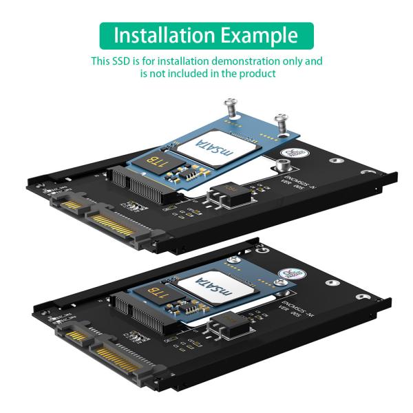 Алюминиевый 6Gbps MSATA SSD к 2,5
