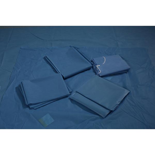 Medical Disposable Surgical Packs Sterilization Wrap Blue Color OEM