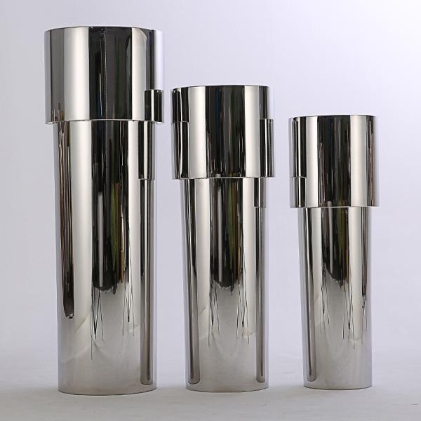 110cm Tall Cylinder Oem Celebration Stainless Steel Outdoor Planters