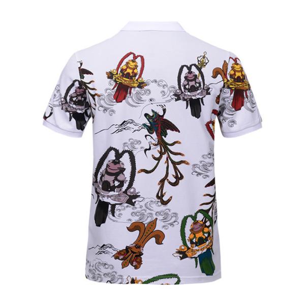 100 Cotton Polo Collar T Shirt For Men , Short Sleeve Casual Polo Shirt