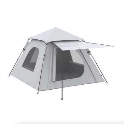 118*118*78.75 Inch 2-3 Person Waterproof Automatic Pop Up Camping Tent com postes de fibra de vidro e janelas de malha