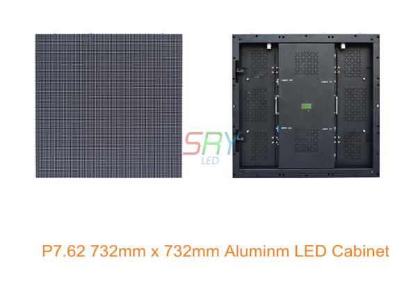 P7.62 Indoor 732mm x 732mm LED Display Cabinet Ultra Light Aluminum
