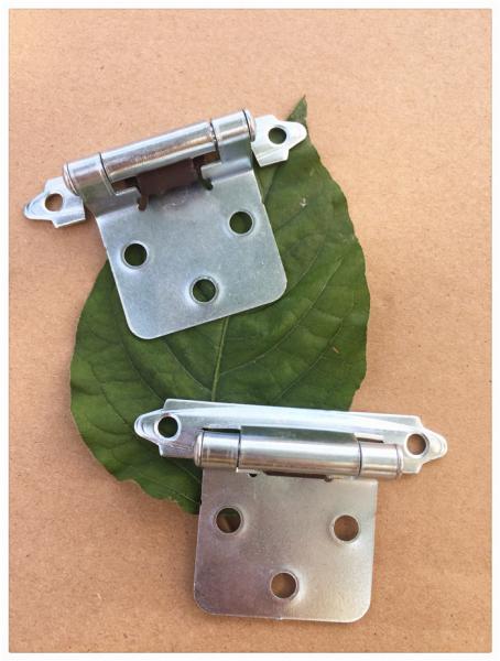 Steel Bp Metal Butterfly Cabinet Hinges , Chrome Butterfly Hinges Satin Nickel Plated