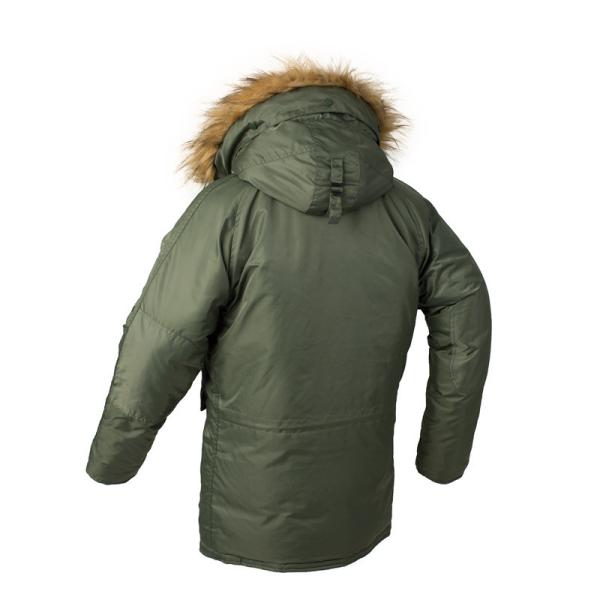 Multi Pocket Mens Warm Long Winter Bomber Jacket With Fur Hood Removable