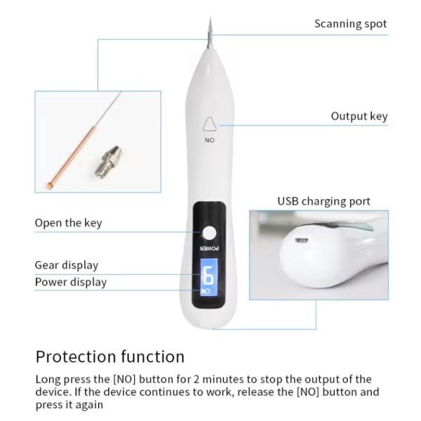 9 Nivel de velocidad Eliminación de lunares Cuidado facial Lifting facial Fibroblast Pen de plasma