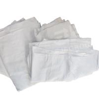Bulk sale cutting white second hand hotel bed sheet sterilized cotton rags