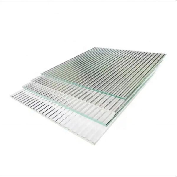 Vidro flutuante laminado plano vidro temperado decorativo de cana para cozinha de banheiro