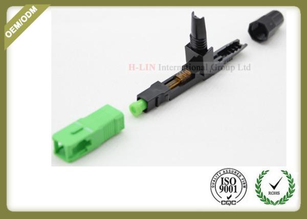 SC Singlemode UPC APC Fast Fiber Optic Connectors For FTTH Network