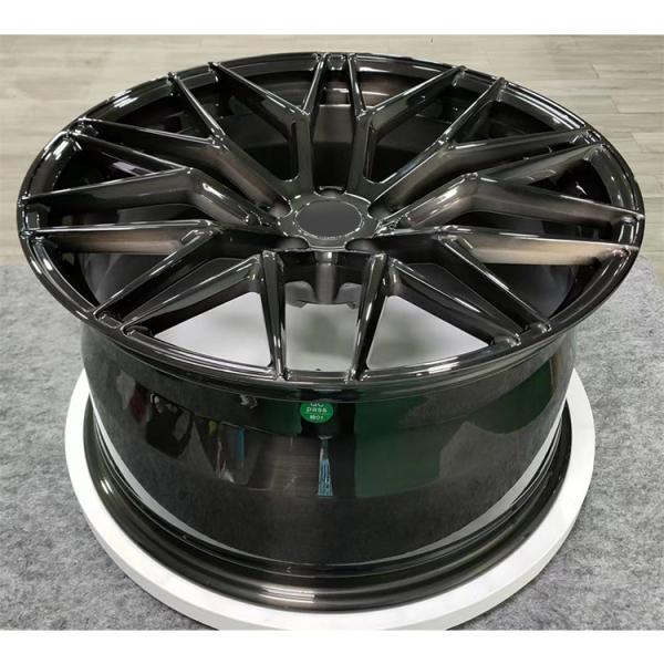 FORGED T6061 gloss black finish car alloy wheels 18 19 20 21 22inch wheels supplier