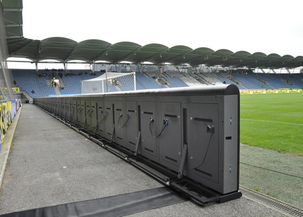 Anti - UV Ray Stadium LED Panel , Football LED Perimeter Advertising Boards P10