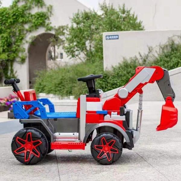 G.W. N.W 15KG/12KG LED Colorful Headlights 6v All-electric Construction Truck Car for Kids