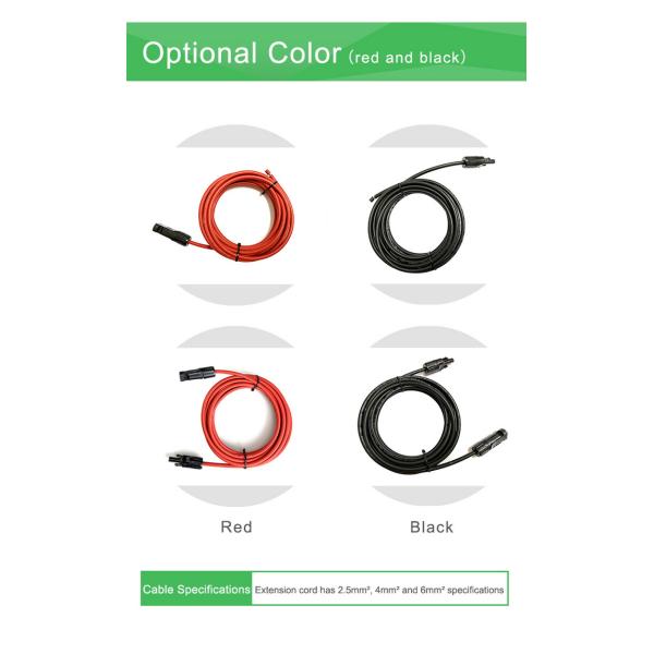 Удлинительный кабель панели солнечных батарей сопротивления соединителя провода 12AWG PV УЛЬТРАФИОЛЕТОВЫЙ с TUV