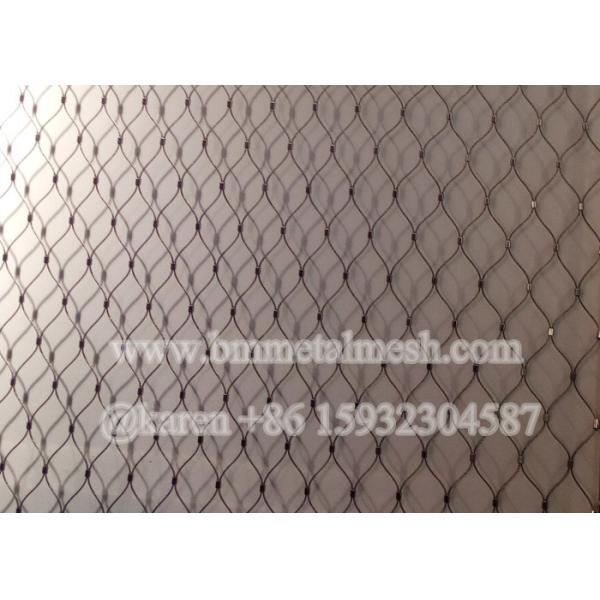 Inox Flexible X-Tend Ferrule Wire Rope Mesh For Zoo Animal Fencing