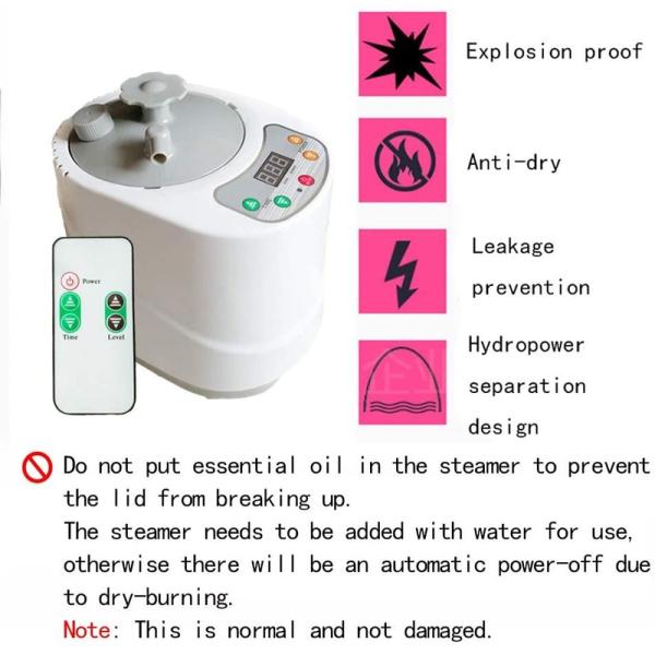 Modern Steam Sauna Set Steamer With Full Body One Person Remote Control Home Heat Box With Head Blanket And Chair Kit For Weight Loss