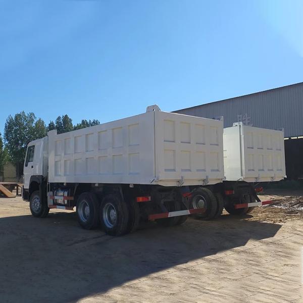 2 Reverse Shift Automatic Window Sinotruck Howo 371 375 Used Tipper Truck Dump Truck
