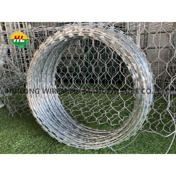ASTM Single Loop Concertina Razor Wire Fence 2mm