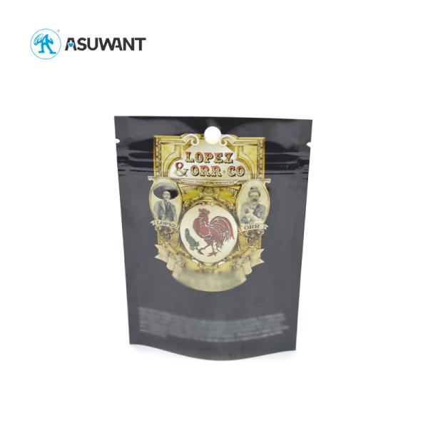 Resealable 3.5g Mylar Ziplock Bags Dispensary Medical Glossy