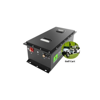 Paquet de batterie prismatique de chariot de golf, paquet de batterie de phosphate de fer de lithium pour le chariot de golf