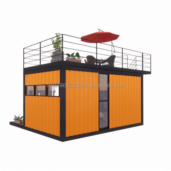 Hôtel 20 pieds Container portable Boutique de vêtements Café préfabriqué Magasin mobile Entrepôt