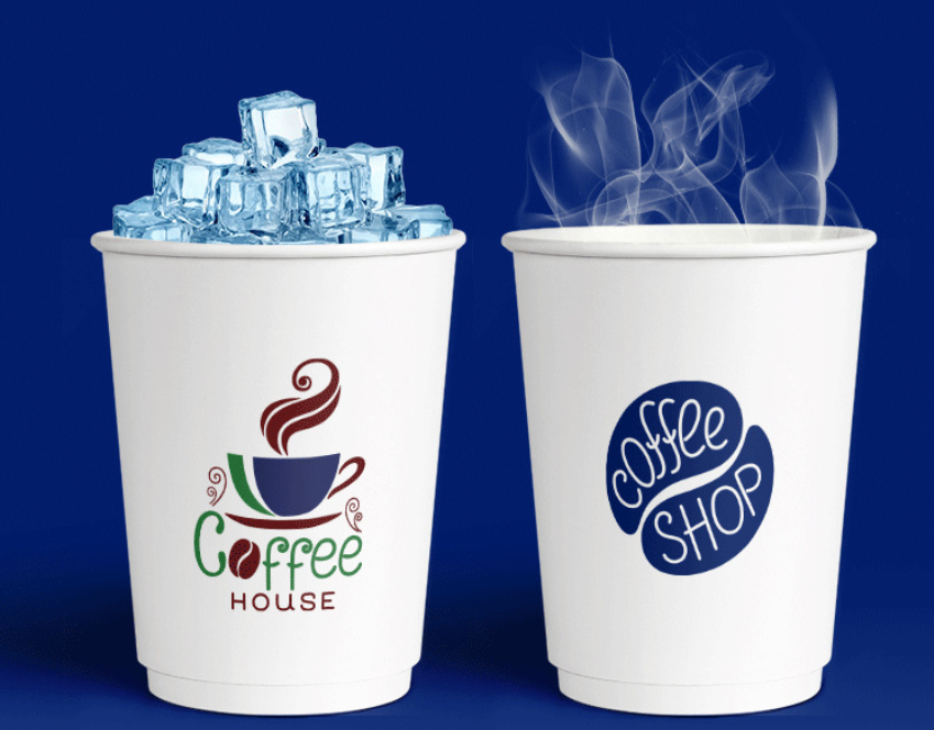 Double Layer Thickened Heat Resistant Coffee Cup Custom Logo Printing Premium Takeaway Packaging