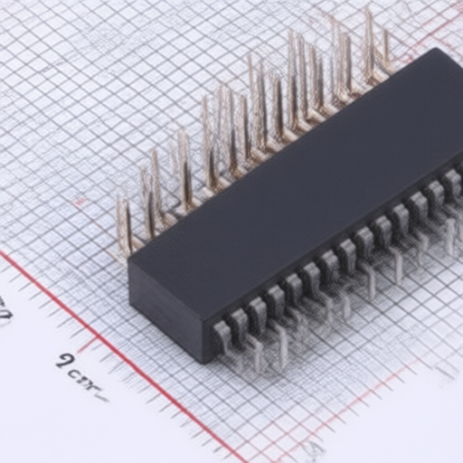 Double Row Female Header Connector Bent Pins Plastic Height 635mm HCTL PM200-2-12-W-6.35-G0 Component