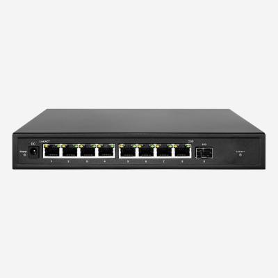 Interruptor Unmanaged de um ponto de entrada de 2,5 gigabits com 8 2.5G auto RJ45 de detecção e 1 10G SFP