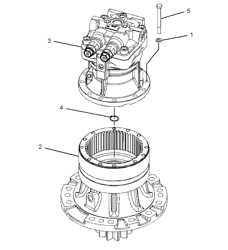 315D Slewing Bearing for Excavator Spare Parts 3333015 Swing Circle Slew Ring Aftermarket