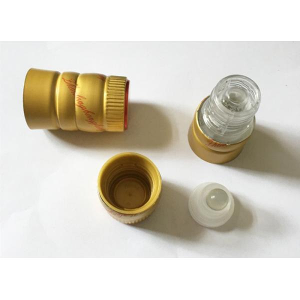 33mmx53mm Aluminum Plastic Whisky Bottle Caps Liquor Bottle Tops SGS