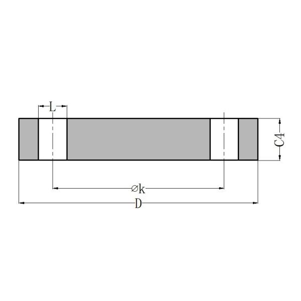 Carbon Steel Blind Pipe Flange PN63 BLFF Flat Face EN1092-01 TYPE 05 for Higher Pressure Applications