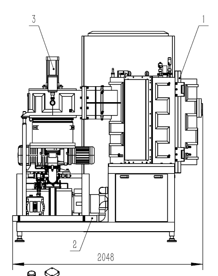 Machine de dépôt de pulvérisation par magnétron de chrome
