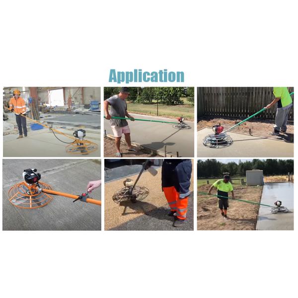 GX35 Gasoline Engine Concrete Resin Finish Smoothing Power Trowel Machine Suitable