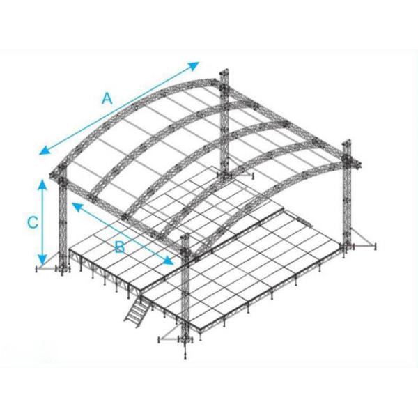 Outdoor Concert Event Truss Stage Roof Truss Canopy System
