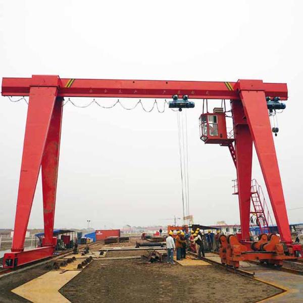 MH 20 Ton Single Girder Gantry Crane Box Type Electric Hoist For Outdoor Freight Yard