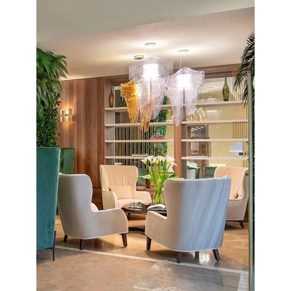 Nordic Modern Streamline Ceiling Pendant Lights Aria XL Pendant（WH-AP-630）