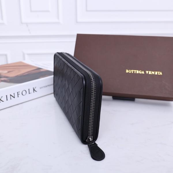 Fermeture éclair en cuir de portefeuille de la BV Mini Designer Purses Bottega Veneta Intrecciato autour