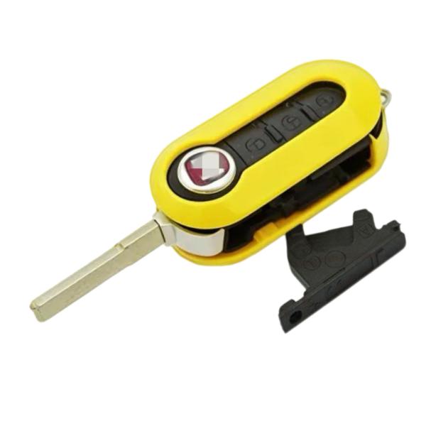 Fiat 3 Button Flip Remote Key Shell Car Key Shell Color Option