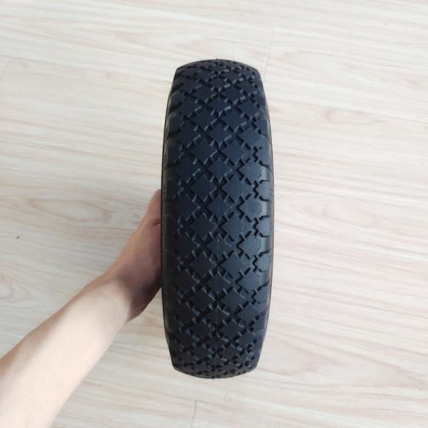 3.50-6 Tire Red Steel Rim Sack Barrow Rubber Pneumatic Trolley Wheels 10 Inch