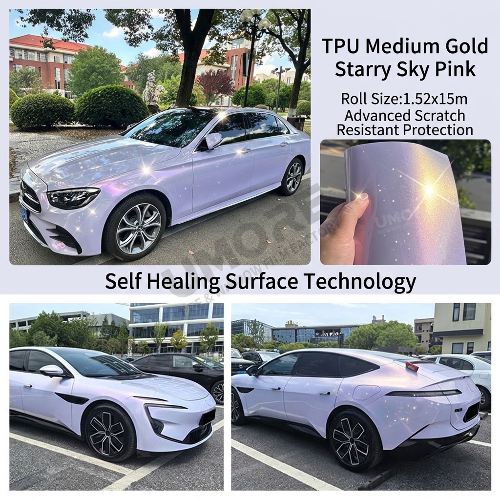 TPU Color Change Paint Protection Film Scratch Resistant Self Healing Body Covering OEM