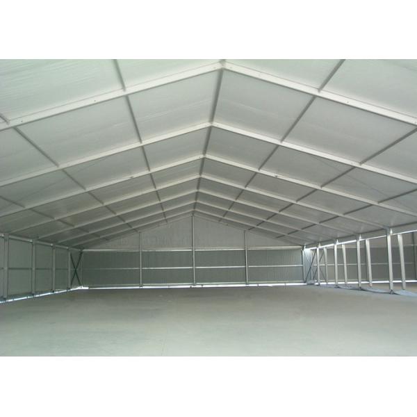 Metal Sidewalls Industrial Warehouse / Storage Tents With Shutter Door