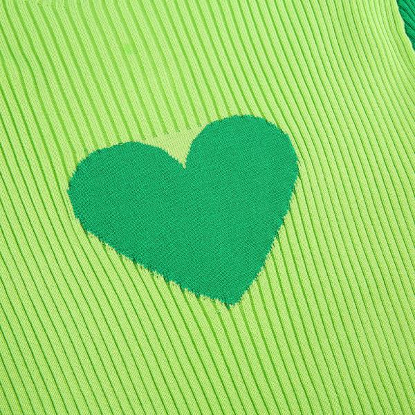 Вискоза свитера рукава изготовленной на заказ девушки шеи o длинная 2 части верхней с сердцем