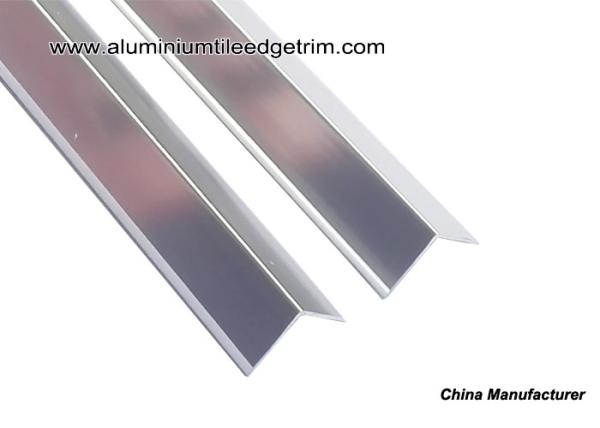 V15 Anodized Gloss Silver Aluminum Corner Guards V Shaped Splint With 1.5cm Width