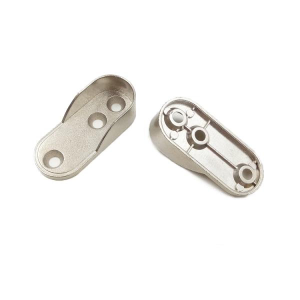 Zinc Alloy Oval Wardrobe Clothes Hanging Rail Holder Support Bracket Rail End Support