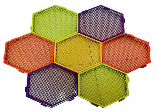 Hexagonal Shape Diamond Hole Expanded Metal Mesh Use For Ceiling