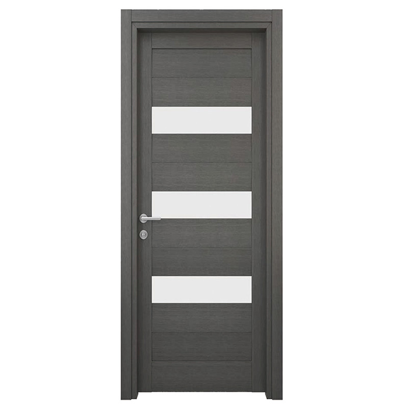 Sliding Doors Custom Cheap Reasonable Price Wpc Door with Glass Hollow Door Panel Waterproof for Bathroom with Smart Lock