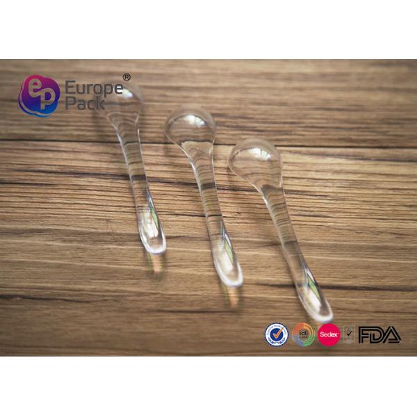 Small Plastic Tasting Spoons For Wedding Decoration / Food Packing