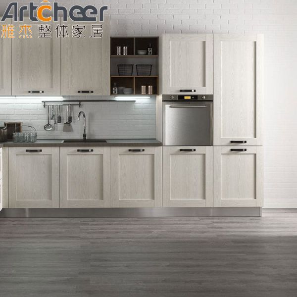 Wooden Shaker Door Kitchen Cabinet with Half Bullnose Eco-Friendly Design and 5 Year Warranty