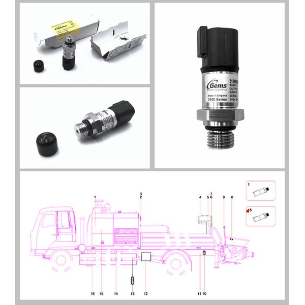 Части экскаватора датчика давления высокой точности 30VDC 60101211 электрические