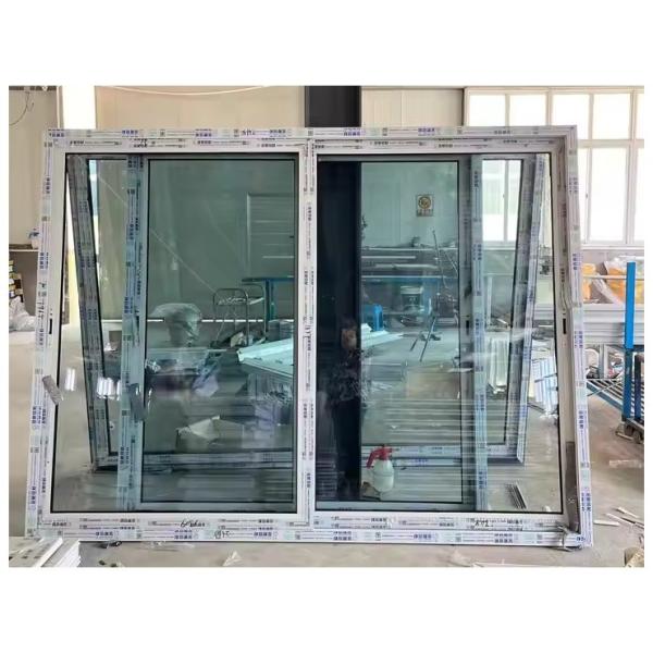 Modern / Classic PVC Glass Sliding Door Waterproof Single Double Glass Doors Exterior